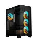 BAZAR GIGABYTE case GB-C500P ST, Mid tower, 1xUSB-C 3.2, 2xUSB 3.0, 4x 120mm ARGB Fan, černá (POŠKOZENÝ OBAL)