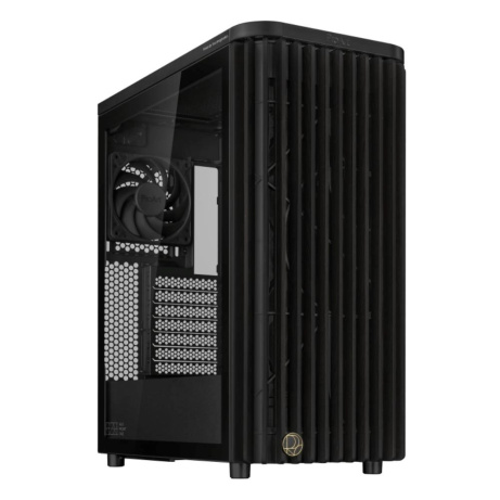 BAZAR ASUS case PROART PA401 WOOD TG, Mid Tower, ATX, 1xUSB-C Gen2x2, 2xUSB 3.0, 2x 160mm Fan, 1x 120mm Fan, černá (POŠK