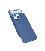 Epico Mag+ kožený kryt iPhone 15 - modrá