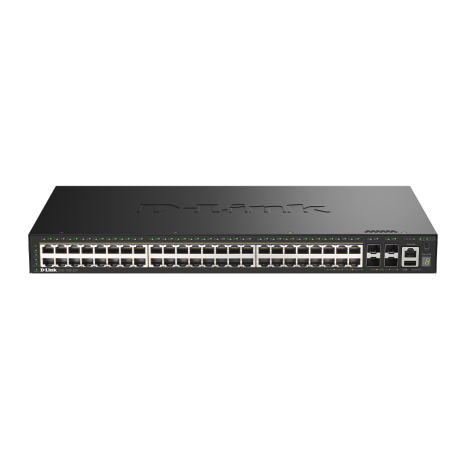 D-Link DGS-1530-52P/E 48 Ports GE PoE(30W) + 4 Ports 10G SFP+ Smart Managed Switch, 370W