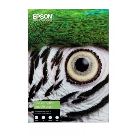 EPSON Fine Art Cotton Smooth Bright A3+ 25 Sheets