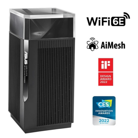 ASUS ZenWiFi Pro ET12 1-pack Wireless AXE11000 Tri-band Mesh WiFi 6E System, 2.5G WAN/LAN