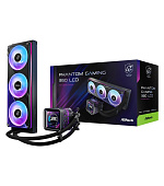 ASROCK Vodní chladič Phantom Gaming 360 LCD, 3x120mm, ARGB, LGA1851, AM5, černá