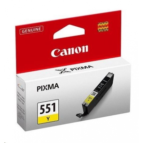 Canon CARTRIDGE CLI-551Y žlutá pro Pixma iP, Pixma iX, Pixma MG a Pixma MX 6850, 725x, 925, 8750 (300 str.)