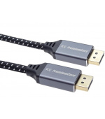 PREMIUMCORD Kabel DisplayPort 1.4 přípojný kabel, kovové a zlacené konektory, 3m