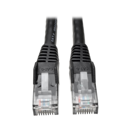 Ethernetový kabel Cat6 Gigabit Snagless Molded (UTP) (RJ45 Samec/Samec), černá, 4.57m