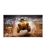 Plátno AVELI PREMIUM,pevný rám,black,221x124(16:9)