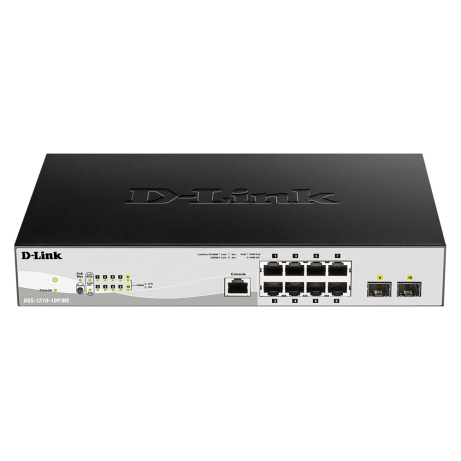 D-Link DGS-1210-10P/ME/E 8x 1G PoE, 2x 1G SFP Metro Ethernet Managed Switch