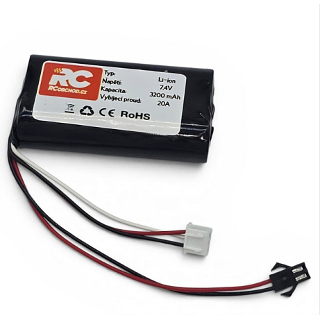 Akumulátor Li-ion 7.4V 3200 mAh konektor 2SM