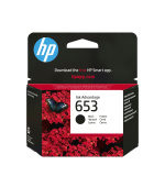BAZAR - HP 653 Black Original Ink Advantage Cartridge (360 pages) - Poškozený obal (Komplet)
