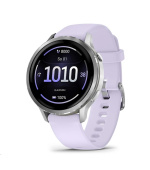 Garmin Venu® 4 - 41 mm Silver / Periwinkle silikonový řemínek
