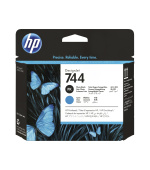 HP 744 Tisková hlava, černá a azurová, F9J86A