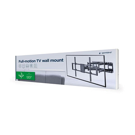 GEMBIRD Držák TV WM-120ST-01, 60"-120" (120kg), plně pohyblivý