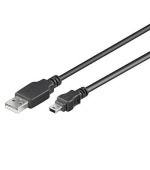 PremiumCord kabel USB 2.0, A-B mini, 5pinů, 0,5m