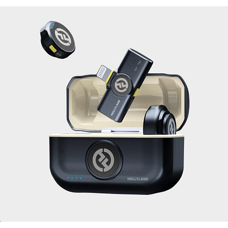 BAZAR - Hollyland Lark M2 Lightning - Wireless Lavalier Microphone (Duo,Shine Charcoal) - Poškozený obal (Komplet)