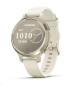 Garmin Lily® 2 Active, Lunar Gold / Bone Silicone Band