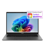 ASUS NTB Vivobook S14 (M3407GA-OLED015W), Ryzen AI 7 445, 14" 1920x1200, 16GB, 1TB SSD, Radeon, W11 Home, Matte Gray