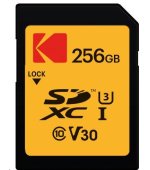Kodak paměťová SD karta 256GB UHS-I U3 V30 Ultra