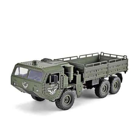 RC vojenský truck 1:16 zelený proporcionální jízda