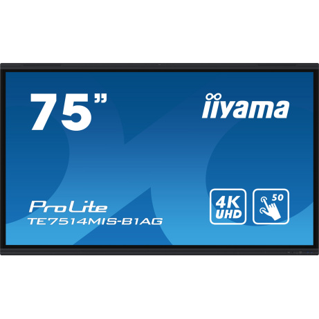 75" iiyama TE7514MIS-B1AG:VA,4K,50P,USB-C