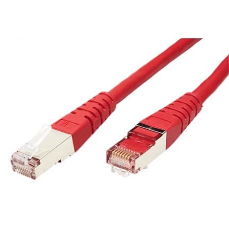 Patchkabel S/FTP,Cat6,2xRJ45, 3m červený