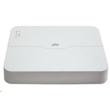 Uniview NVR, 8 PoE (Max 108W) kanálů, H.265, 1x HDD, 8Mpix (64Mbps/64Mbps), HDMI, VGA, 4K, ONVIF, 2x USB audio