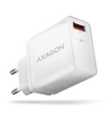 AXAGON ACU-QC19W, QC nabíječka do sítě 19W, 1x USB-A port, QC3.0/AFC/FCP/SMART, bílá