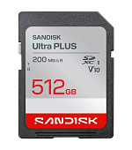 Sandisk Ultra PLUS SDXC karta 512GB UHS-I, V10, U1, C10, (200MB/s)
