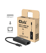 Club3D Adaptér USB-C na RJ45, 10Gb, M/F, 12cm