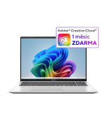 ASUS NTB Vivobook 16 (M1607KA-MB058W), R7-AI-350, 16" 1920 x 1200, 16GB, 1TB SSD, Radeon, W11 Home, Silver