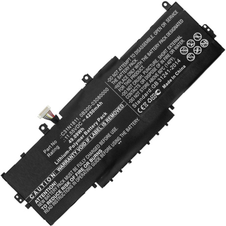 Baterie 49.09Wh Li-Pol 11.55V 4250mAh pro ASUS BX433FA, RX433FN, UX433FA, UX433FN