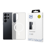 3mk ochranný kryt Smoke MagCase White pro Samsung Galaxy S25 Ultra