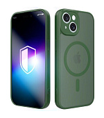 3mk ochranný kryt Misty MagCase Green pro Apple iPhone 14