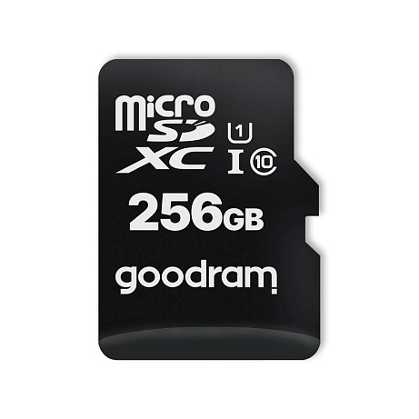 GOODRAM microSDXC karta 256GB M1AA (R:100/W:10 MB/s), UHS-I Class 10, U1 + Adapter