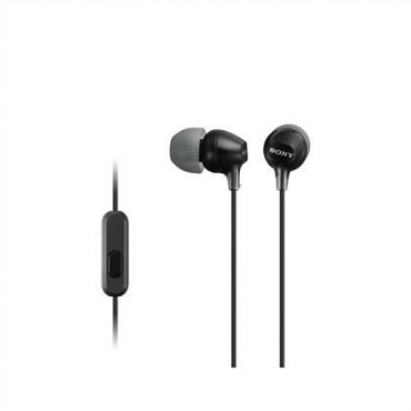 SONY stereo sluchátka MDR-EX15AP, černá