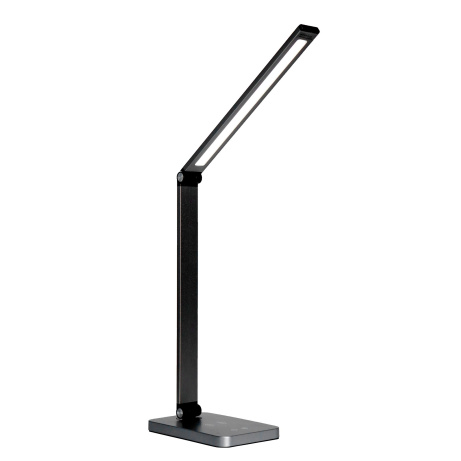 Platinet PDL888B stolní LED lampa 10W stmívatelná, dotykové ovládání, bezdrátové nabíjení, USB port,