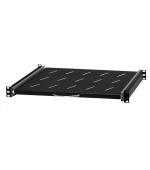 LEXI-Net 19" posuvná police s perforací 1U/450mm, černá