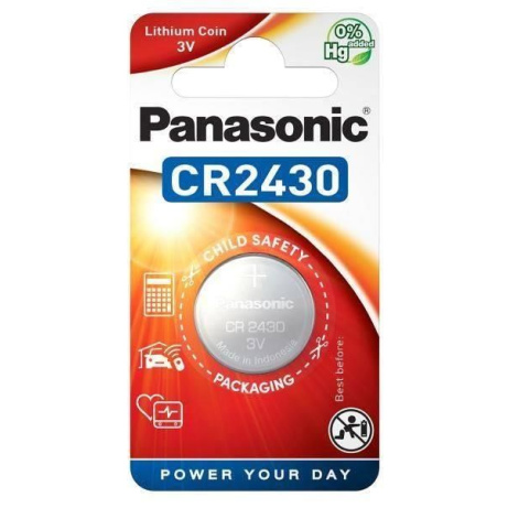 PANASONIC Lithiová baterie (knoflíková) CR-2430EL/1B  3V (Blistr 1ks)