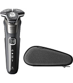 Philips Series 5000 Wet & Dry S5887/30 pánský elektrický holicí strojek, šedý, SkinIQ, 360° otočné hlavy,Power Adapt