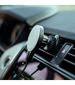 Car charger 15W MagSafe 1,5m + 40W - černý