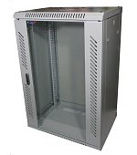 BAZAR - LEXI-Net 19" nástěnný rozvaděč 18U 600x600, nosnost 60 kg, skleněné dveře, svařovaný, šedý - poškozený obal