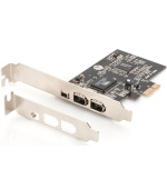 BAZAR - DIGITUS PCI Express Card, Firewire 1394a (2+1 porty) - Rozbaleno (Náhradní krabice)