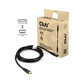 BAZAR - Club3D Kabel USB-C na MiniDisplayPort 2.1, 8K30Hz, DSC1.2, UHBR10, 2m - Poškozený obal (Komplet)