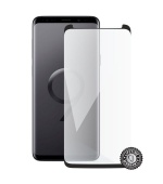 Screenshield SAMSUNG G965 Galaxy S9 Plus Tempered Glass Protection (black - CASE FRIENDLY)