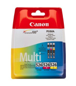 Canon CARTRIDGE CLI-526 C/M/Y Multi-pack SEC pro MG5150, MG5250, MG5350, MG6150, MG6250, MG8150, MG8250, MX885, MX895