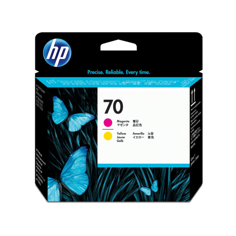 HP 70 Magenta + Yellow DJ Printhead, C9406A