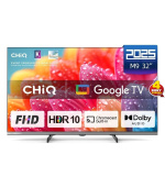 CHiQ L32FM9E TV 32", FHD, LED, metalická bezrámečková, Smart, Google TV, HDR, Chromecast