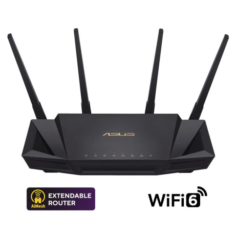 ASUS RT-AX58U v2 Wireless AX3000 Wifi 6 Router, 4x gigabit RJ45, 1x USB3.1