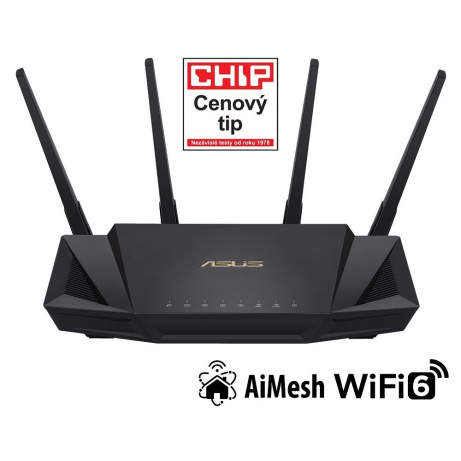ASUS RT-AX58U v2 Wireless AX3000 Wifi 6 Router, 4x gigabit RJ45, 1x USB3.1