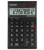 SHARP kalkulačka - EL-124TWH - černá